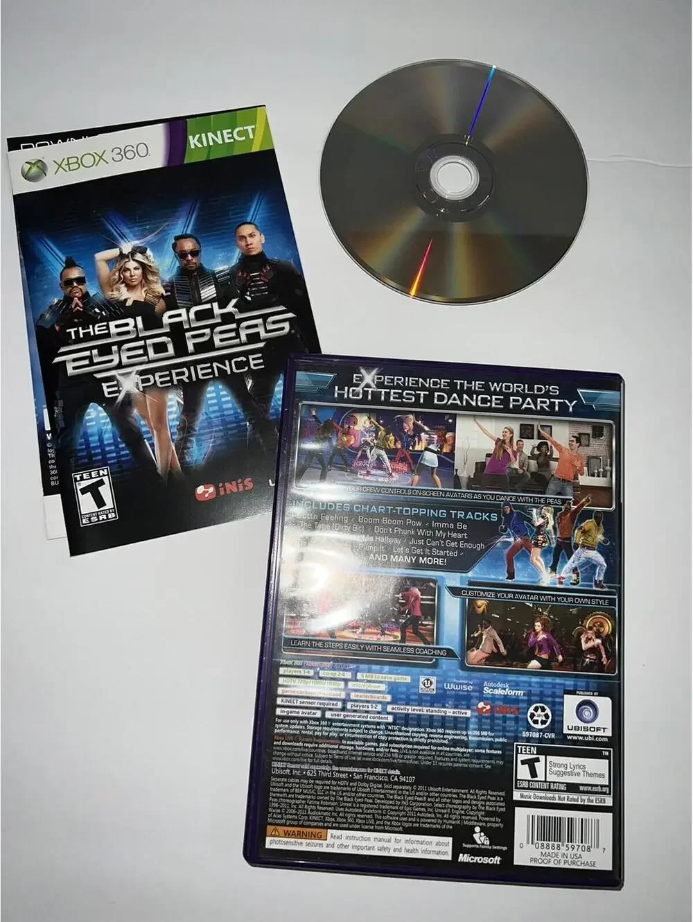 Black Eyed Peas Experience Microsoft Xbox 360 Game